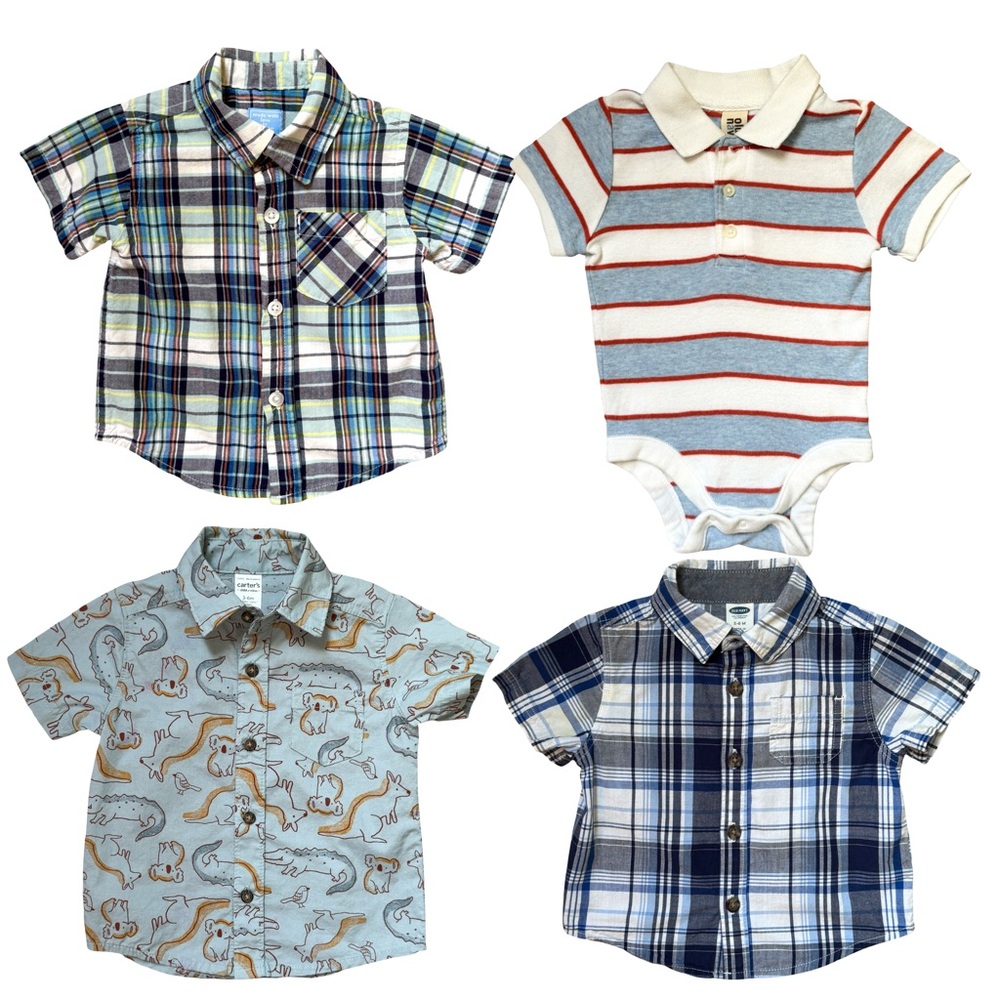 3-6 Month Baby Boy Shirt Bundle